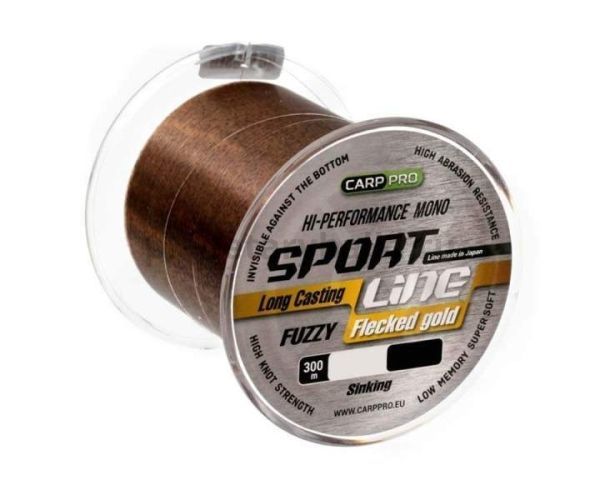 Леска Sport CARP PRO Line Flecked Gold 300м, 0,286мм, 6кг