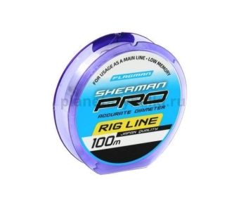Монофильная леска FLAGMAN SHERMAN PRO RIG LINE 100м, 0,128мм, 1,36кг