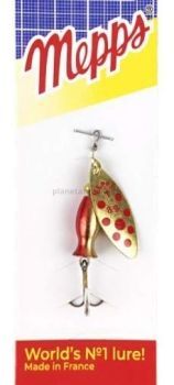 Блесна вращающаяся MEPPS Aglia Long Heavy №1, 8гр., цвет OR PTS red