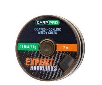 Поводковый материал в оболочке CARP PRO зеленый 7м, 6,7кг, 15lb 