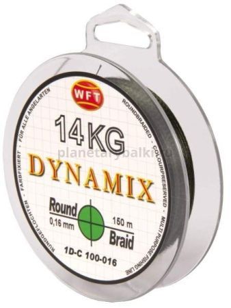 Шнур плетёный WFT KG ROUND DYNAMIX Green 150м, 0,16мм, 14кг