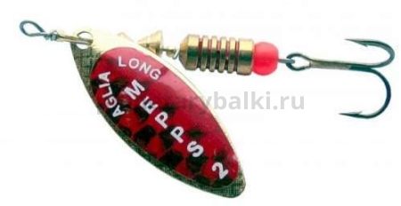 Блесна вращающаяся MEPPS Aglia Longue Redbo №2, 7гр., цвет OR