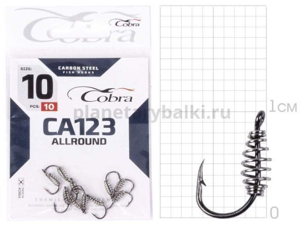 Крючки Cobra Allround PASTEHOLDER CA123 №10, 10шт.