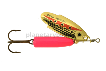 Блесна вращающаяся Lukris POPPER-L 3 T-ONN 15гр., цвет cuerpo Fluo Rosado