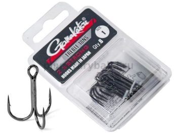 Крючки-тройники Gamakatsu 18 TREBLE BLACK №01, 6шт.