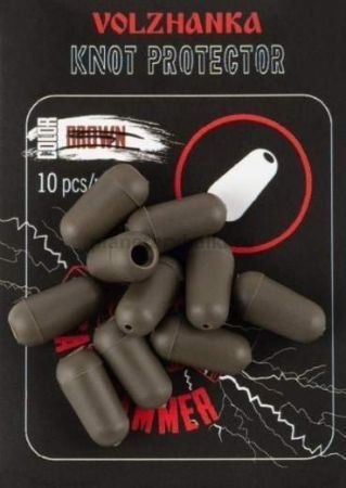 Бусина-отбойник Volzhanka Knot Protector, цвет Dark Green 10шт.