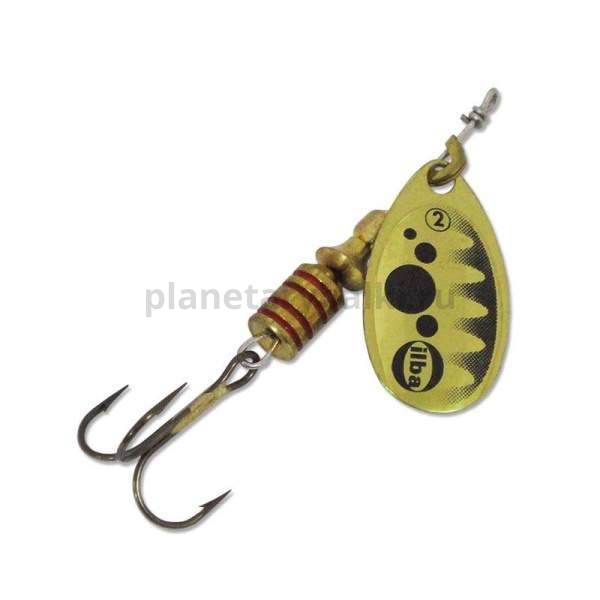 Блесна вращающаяся ILBA TONDO d/b №3, 7гр., цвет gold-black