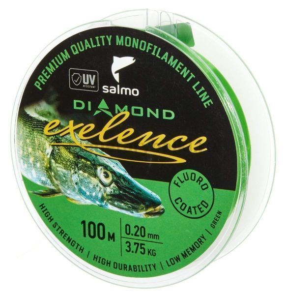 Леска монофильная Salmo Diamond EXELENCE FLUORO COATED Green 100м, 0,20мм, 3,75кг для рыбалки, Леска монофильная Salmo Diamond EXELENCE FLUORO COATED Green 100м, 0,20мм, 3,75кг отзывы, Леска монофильная Salmo Diamond EXELENCE FLUORO COATED Green 100м, 0,20мм, 3,75кг купить, Леска монофильная Salmo Diamond EXELENCE FLUORO COATED Green 100м, 0,20мм, 3,75кг купить в интернет магазине, Леска монофильная Salmo Diamond EXELENCE FLUORO COATED Green 100м, 0,20мм, 3,75кг выбрать, Леска монофильная Salmo Diamond EXELENCE FLUORO COATED Green 100м, 0,20мм, 3,75кг обзор, Леска монофильная Salmo Diamond EXELENCE FLUORO COATED Green 100м, 0,20мм, 3,75кг купить в розничном магазине