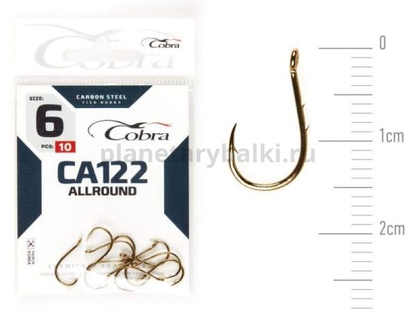 Крючки Cobra Allround OKIAMI CA122 №6, 10шт.