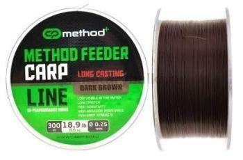 Леска CARP PRO Method+ Method Feeder Carp 300м, 0,25мм, 8,6кг