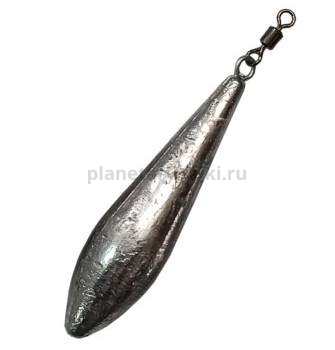 Грузило F-FISHING Long Cast с вертлюгом 70гр., 2шт. ВР