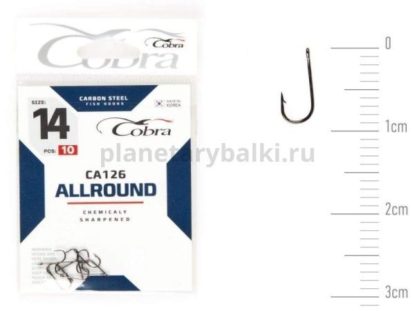 Крючки Cobra Allround VIKING CA126 №14, 10шт.
