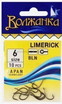 Крючки Волжанка Limerick №10, 10шт.