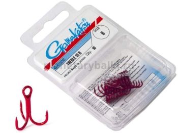 Крючки-тройники Gamakatsu 13R TREBLE HOOKS RED №06, 10шт.
