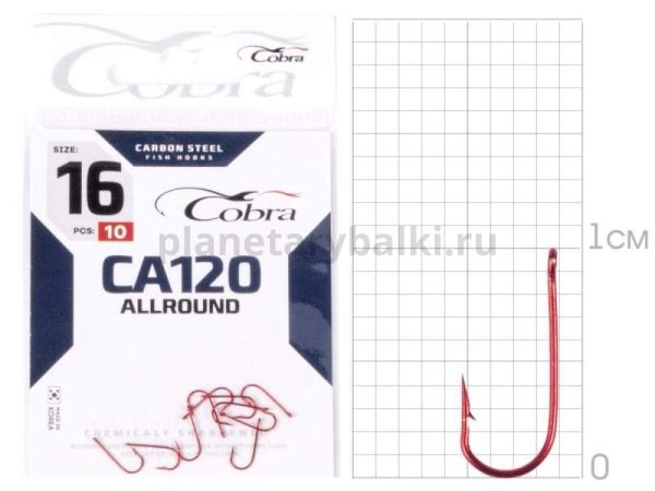 Крючки Cobra Allround MIRAGE CA120 №16, 10шт.