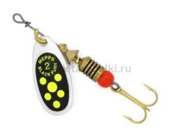 Блесна вращающаяся MEPPS Black Fury Chartreuse №2, 4,5гр., цвет AG