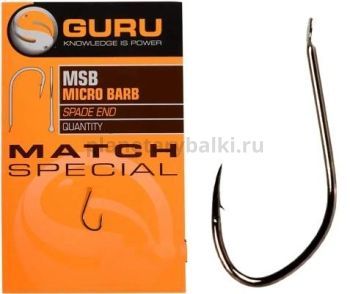GURU Крючок Match Special Barbed №16 c бородкой