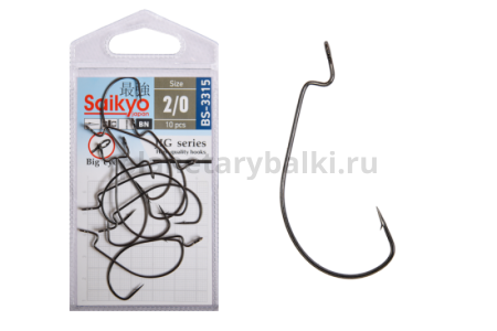 Крючки Saikyo BS-3315 BN №2/0, 10шт.