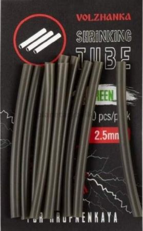 Трубки термоусадочные Volzhanka Shrinking Tube цвет Green, 2,5мм, 10шт.