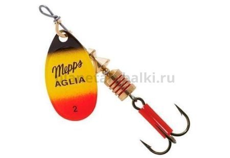 Блесна вращающаяся Mepps AGLIA FLUO №2, 4,5гр., цвет Furia