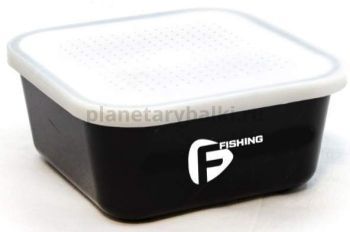 Коробка для мотыля F-FISHING с ситом и крышкой Made in Italy 16,6х16,6х7,5см