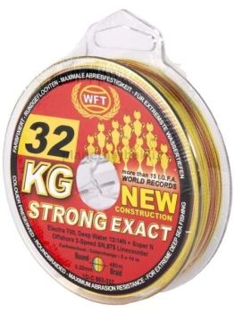 Шнур плетёный WFT KG STRONG EXACT ELECTRA 700 Multicolor 480м, 0,22мм, 32кг