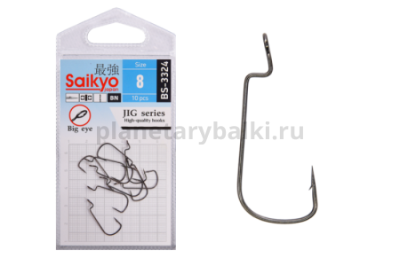 Крючки Saikyo BS-3324 BN № 8, 10шт.
