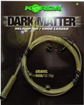 Готовый монтаж Korda Dark Matter Leader Heli Gravel тест 40lb, 1м