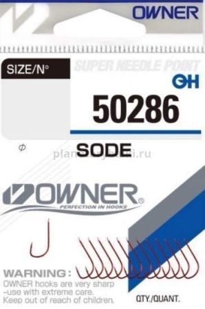 OWNER Крючок Sode red №9 12шт