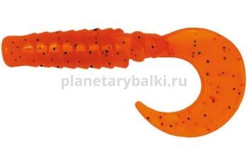 Твистер LureMax EBISU 3'' 7,5см, Fire Carrot 008, 10шт.