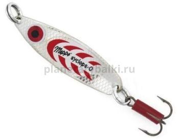 Блесна колеблющаяся MEPPS Syclops №0, 8гр., цвет AG/red