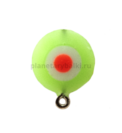 Мормышка ECOPRO фосфорная Глаз 3Ф № 2-LB, 80шт.