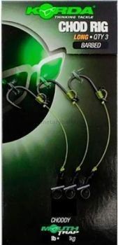 Поводки готовые KORDA Chod Rig Long 2,5см, №8, 3шт.
