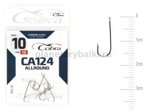 Крючки Cobra Allround ROUND CA124 №10, 10шт.