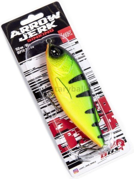 Воблер тонущий Lucky John BBS Original ARROW JERK S 150мм, 92гр., цвет 027 для рыбалки, Воблер тонущий Lucky John BBS Original ARROW JERK S 150мм, 92гр., цвет 027 отзывы, Воблер тонущий Lucky John BBS Original ARROW JERK S 150мм, 92гр., цвет 027 купить, Воблер тонущий Lucky John BBS Original ARROW JERK S 150мм, 92гр., цвет 027 купить в интернет магазине, Воблер тонущий Lucky John BBS Original ARROW JERK S 150мм, 92гр., цвет 027 выбрать, Воблер тонущий Lucky John BBS Original ARROW JERK S 150мм, 92гр., цвет 027 обзор, Воблер тонущий Lucky John BBS Original ARROW JERK S 150мм, 92гр., цвет 027 купить в розничном магазине