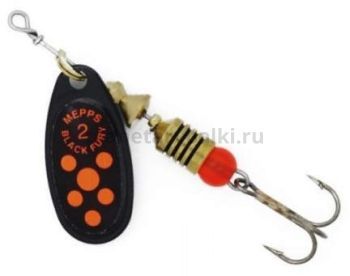 Блесна вращающаяся MEPPS Black Fury Orange №2, 84,5р., цвет NR