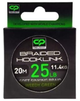 Поводковый материал CARP PRO Delight Sinking Hooklink зеленый 20м, 11,4кг, 25lb 