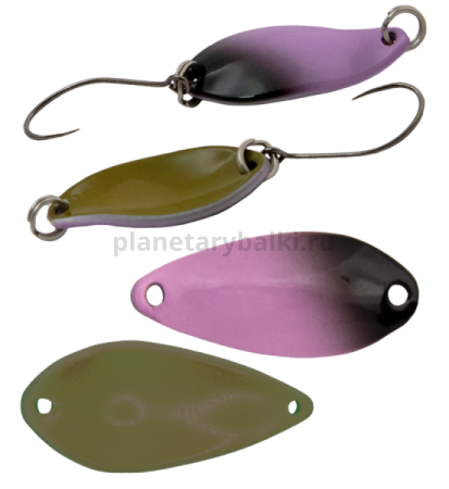 Блесна колеблющаяся LureMax Dotty 25мм, 2,4гр., цвет 40