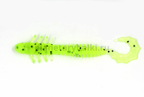 Приманка силиконовая LureMax GOBLIN 4,5'' 12см, Lime pepper 04-002, 4шт.