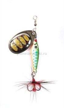 Блесна вращающаяся Lucky John TRIAN BLADE ROUND 12гр., цвет 005 в блистере