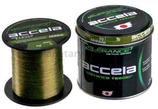 ELEGANCE METHOD Леска Accela Distance Feeder Olive 1000м 0,25мм 6,78кг