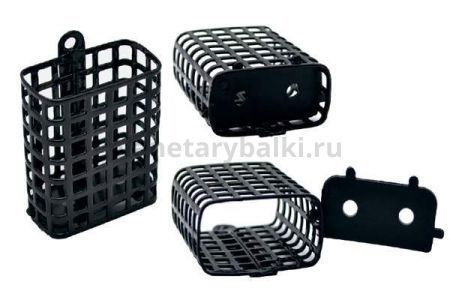Кормушка ECOPRO фидерная металлическая плоская черная 20гр., 10шт.