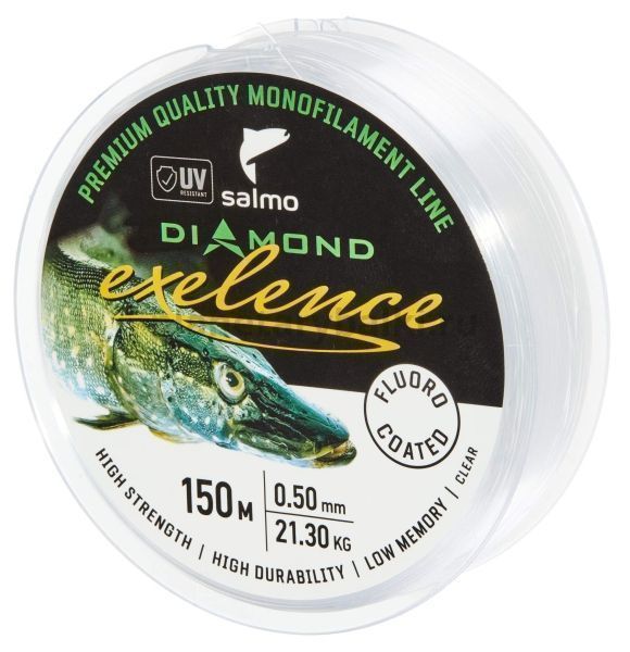 Леска монофильная Salmo Diamond EXELENCE FLUORO COATED Clear 150м, 0,50мм, 21,3кг для рыбалки, Леска монофильная Salmo Diamond EXELENCE FLUORO COATED Clear 150м, 0,50мм, 21,3кг отзывы, Леска монофильная Salmo Diamond EXELENCE FLUORO COATED Clear 150м, 0,50мм, 21,3кг купить, Леска монофильная Salmo Diamond EXELENCE FLUORO COATED Clear 150м, 0,50мм, 21,3кг купить в интернет магазине, Леска монофильная Salmo Diamond EXELENCE FLUORO COATED Clear 150м, 0,50мм, 21,3кг выбрать, Леска монофильная Salmo Diamond EXELENCE FLUORO COATED Clear 150м, 0,50мм, 21,3кг обзор, Леска монофильная Salmo Diamond EXELENCE FLUORO COATED Clear 150м, 0,50мм, 21,3кг купить в розничном магазине