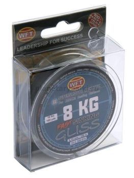 Шнур плетёный WFT KG GLISS SINKING Black 150м, 0,14мм, 8кг