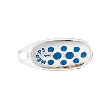 Блесна вращающаяся Mepps COMET PTS 1, 3,5гр., цвет SILVER/Blue dots