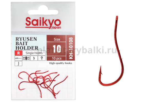 Крючки Saikyo RYUSEN BAIT HOLDER R BN KH-10108 №10, 10шт.
