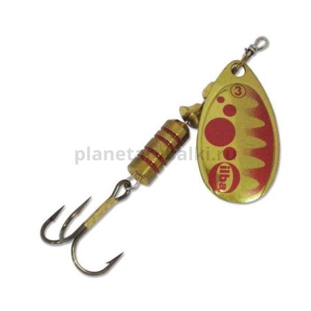 Блесна вращающаяся ILBA TONDO d/b 3, 7гр., gold-red