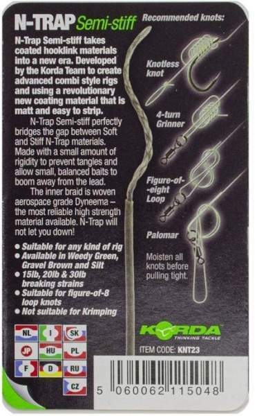 Поводковый материал KORDA N-Trap Semi-stiff Silt 20м, 9,1кг, 20lb для рыбалки, Поводковый материал KORDA N-Trap Semi-stiff Silt 20м, 9,1кг, 20lb отзывы, Поводковый материал KORDA N-Trap Semi-stiff Silt 20м, 9,1кг, 20lb купить, Поводковый материал KORDA N-Trap Semi-stiff Silt 20м, 9,1кг, 20lb купить в интернет магазине, Поводковый материал KORDA N-Trap Semi-stiff Silt 20м, 9,1кг, 20lb выбрать, Поводковый материал KORDA N-Trap Semi-stiff Silt 20м, 9,1кг, 20lb обзор, Поводковый материал KORDA N-Trap Semi-stiff Silt 20м, 9,1кг, 20lb купить в розничном магазине