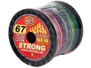Шнур плетёный WFT KG STRONG Multicolor 1000м, 0,39мм, 67кг