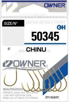 Крючок OWNER Chinu gold №5, 12шт.